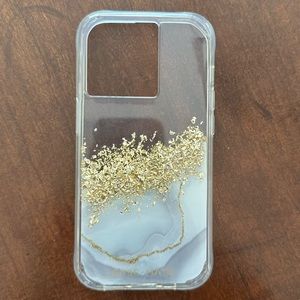 CaseMate Gold Karat Marble iPhone 14 Pro Protective Case